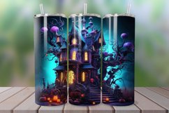 3D Spooky Haunted House 20oz/30oz Skinny Tumbler