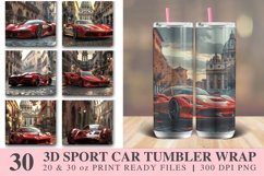 3D Sport Car Tumbler wrap Bundle Product Image 1