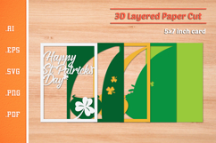 St Patricks Day - 3D Layered Paper Cut SVG Product Image 2