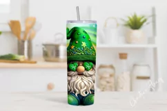 3D Gnome St Patrick's Day Tumbler Wrap PNG | St Patricks PNG Product Image 2