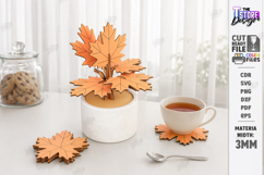 3D Stackable Coasters Laser Cut Bundle | Drink Coaster | CNC Product Image 5