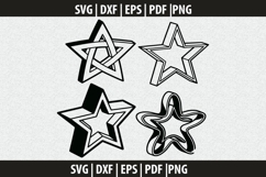 3D star SVG Cricut Cut File Product Image 2