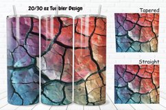 3D Stone Cracked Texture 20/30oz Skinny Tumbler Product Image 1