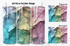 3D Stone Cracked Texture 20/30oz Skinny Tumbler Product Image 1