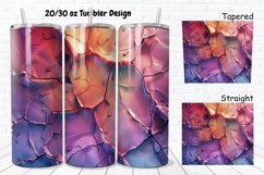3D Stone Cracked Texture 20/30oz Skinny Tumbler Product Image 1