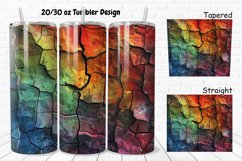3D Stone Cracked Texture 20/30oz Skinny Tumbler Product Image 1