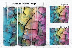 3D Stone Cracked Texture 20/30oz Skinny Tumbler Product Image 1