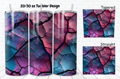 3D Stone Cracked Texture 20/30oz Skinny Tumbler Product Image 1