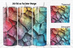 3D Stone Cracked Texture 20/30oz Skinny Tumbler Product Image 1