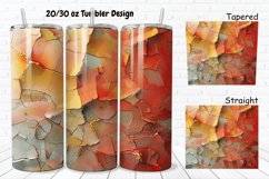 3D Stone Cracked Texture 20/30oz Skinny Tumbler Product Image 1
