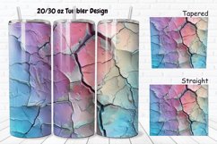 3D Stone Cracked Texture 20/30oz Skinny Tumbler Product Image 1
