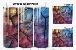 3D Stone Cracked Texture 20/30oz Skinny Tumbler Product Image 1