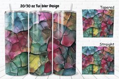 3D Stone Cracked Texture 20/30oz Skinny Tumbler Product Image 1
