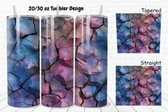 3D Stone Cracked Texture 20/30oz Skinny Tumbler Product Image 1