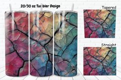 3D Stone Cracked Texture 20/30oz Skinny Tumbler Product Image 1