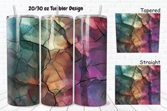 3D Stone Cracked Texture 20/30oz Skinny Tumbler Product Image 1