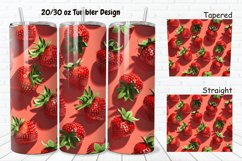 3D Strawberry 20/30oz Skinny Tumbler Product Image 1