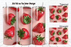3D Strawberry 20/30oz Skinny Tumbler Product Image 1