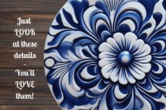 Italian Tiles Christmas Ornaments Sublimation Bundle PNG Product Image 3