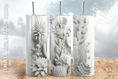 3D tumbler wrap BUNDLE, 3D flowers tumbler design Product Image 6