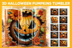 3D Halloween Tumbler Sublimation Bundle, 20 oz Fall Tumbler, Halloween Bundle, Design Bundle, Pumpkins Sublimation, Digital Download PNG, Straight &amp; Tapered PNG, 3d Halloween 20oz Skinny Tumbler, 3D Hole In A Wall Tumbler, Bundle, 3d Sublimation Tumbler