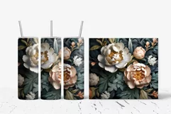 3D Sublimation Tumbler Wrap 3D Flowers Tumbler Bundle