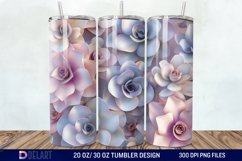 3d Succulent Flowers Tumbler Wrap Product Image 1