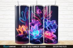 3D Succulent Plants 20/30oz Skinny Tumbler Product Image 1