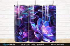 3D Succulent Plants 20/30oz Skinny Tumbler Product Image 1