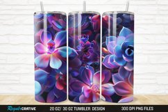 3D Succulent Plants 20/30oz Skinny Tumbler Product Image 1