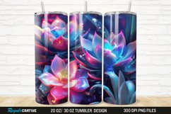 3D Succulent Plants 20/30oz Skinny Tumbler Product Image 1