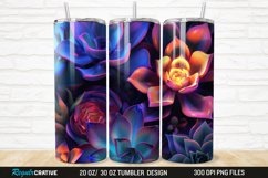 3D Succulent Plants 20/30oz Skinny Tumbler Product Image 1