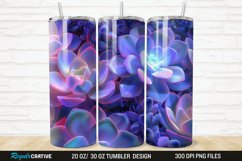 3D Succulent Plants 20/30oz Skinny Tumbler Product Image 1