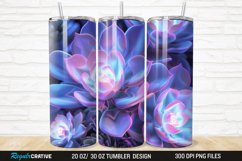 3D Succulent Plants 20/30oz Skinny Tumbler Product Image 1