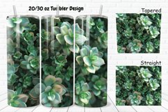 3D Succulent Flowers 20/30oz Skinny Tumbler Product Image 1