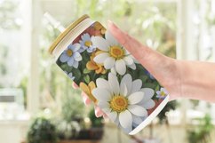 Glass Can Wraps 3D Summer Flowers Product Image 2