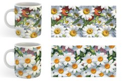 3D Summer Flowers Mug sublimation design Product Image 3