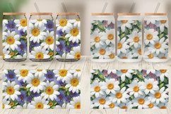 Glass Can Wraps 3D Summer Flowers Product Image 4