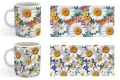 3D Summer Flowers Mug sublimation design Product Image 4