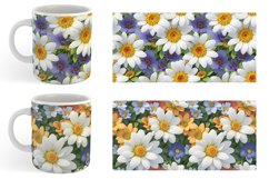 3D Summer Flowers Mug sublimation design Product Image 5