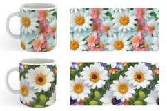 3D Summer Flowers Mug sublimation design Product Image 6