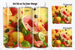 3D Summer Fruits 20/30oz Skinny Tumbler Product Image 1