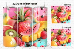 3D Summer Fruits 20/30oz Skinny Tumbler Product Image 1