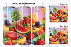 3D Summer Fruits 20/30oz Skinny Tumbler Product Image 1