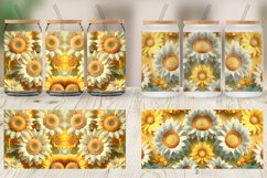 3D Sunflower Glass Can Wraps Product Image 4