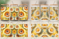 3D Sunflower Glass Can Wraps Product Image 5