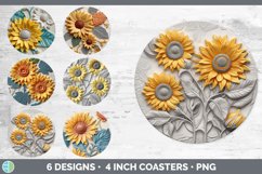 Bundle of six 3D Round Coaster designs.