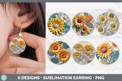 Bundle of six 3D Round Earrings designs.