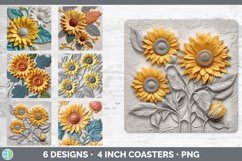 Bundle of six 3D Square Coaster designs.