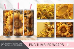 3D Sunflower Tumbler Wrap Product Image 1